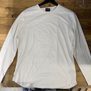 Cuts Clothing White Long Sleeve Tee Classic Design